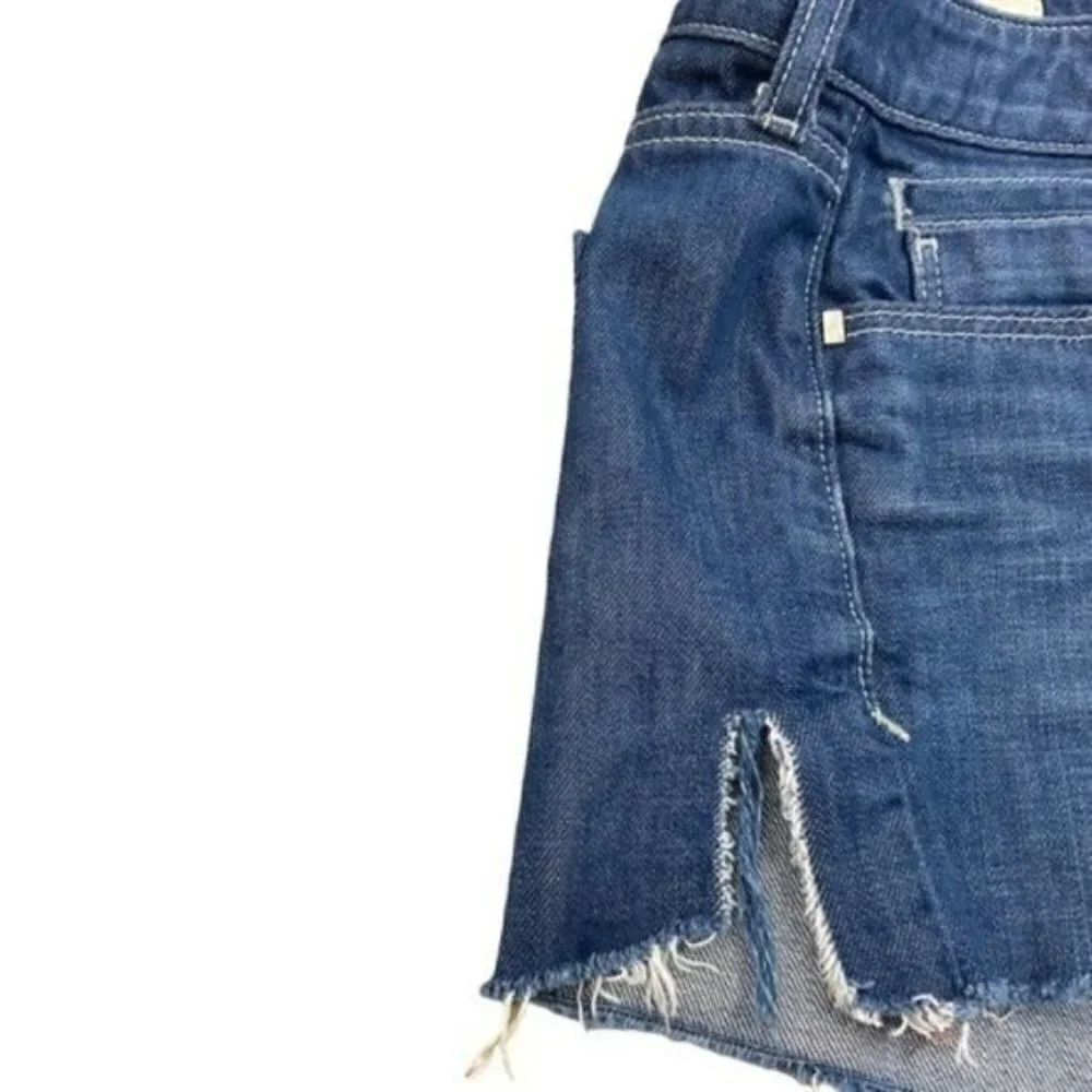 Anthropologie Pilcro & the Letterpress Fit /Stet distressed jagged cut shorts 27 - Picture 7 of 11